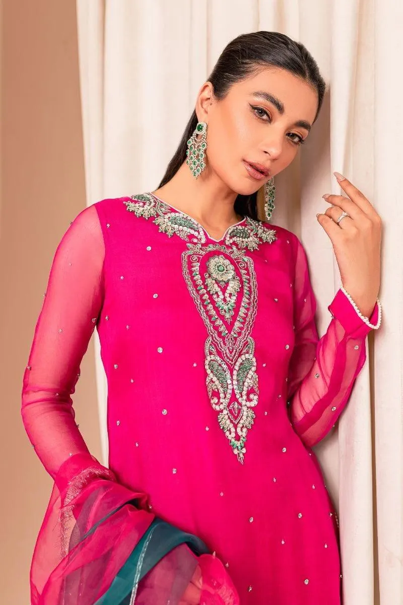 Allure by Ih - DOVE - Organza - Cherry Pink - 3 Piece