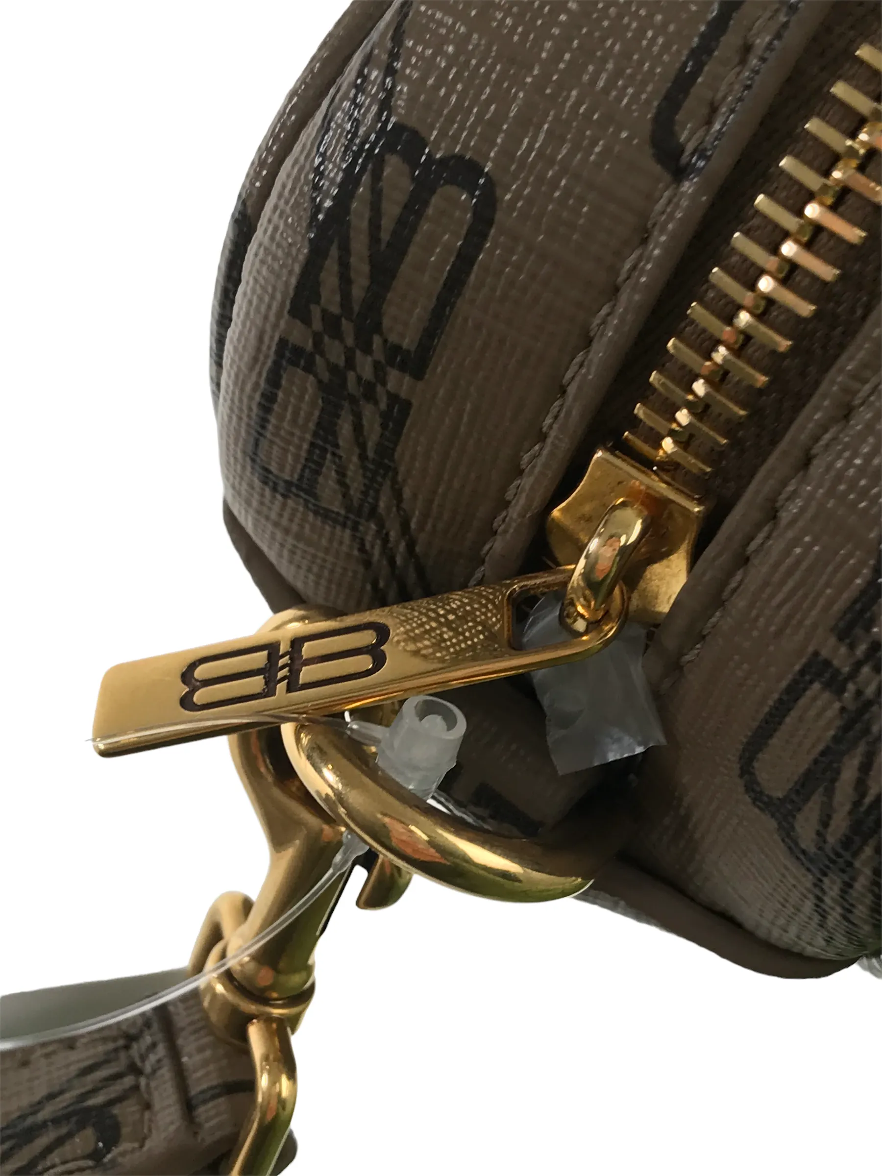 Balenciaga Monogram Logo Canvas Crossbody