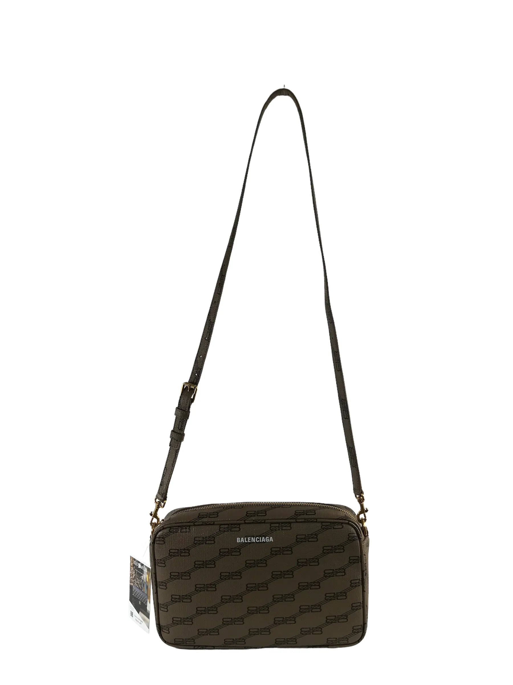 Balenciaga Monogram Logo Canvas Crossbody