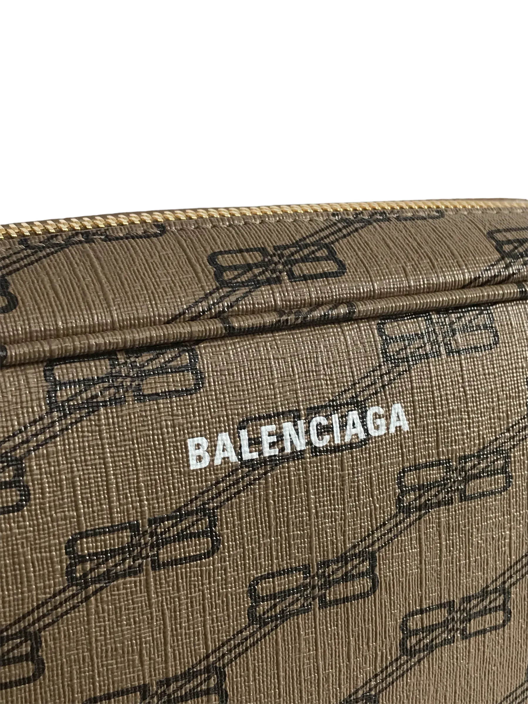 Balenciaga Monogram Logo Canvas Crossbody