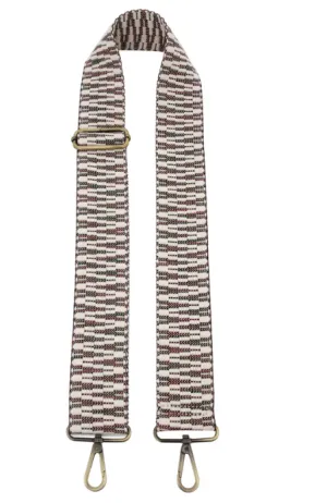 Burgundy Aztec Guitar Strap