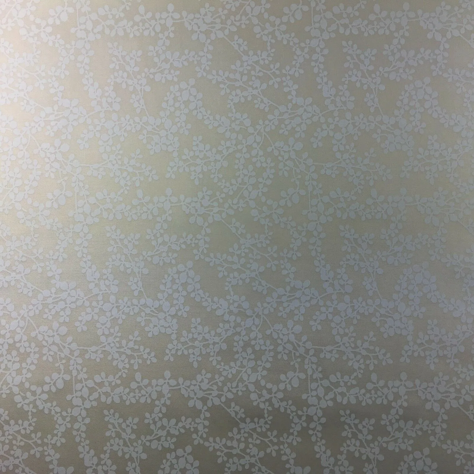 Cream Floral 100% Cotton poplin printed craft fabric 45" M734 Mtex