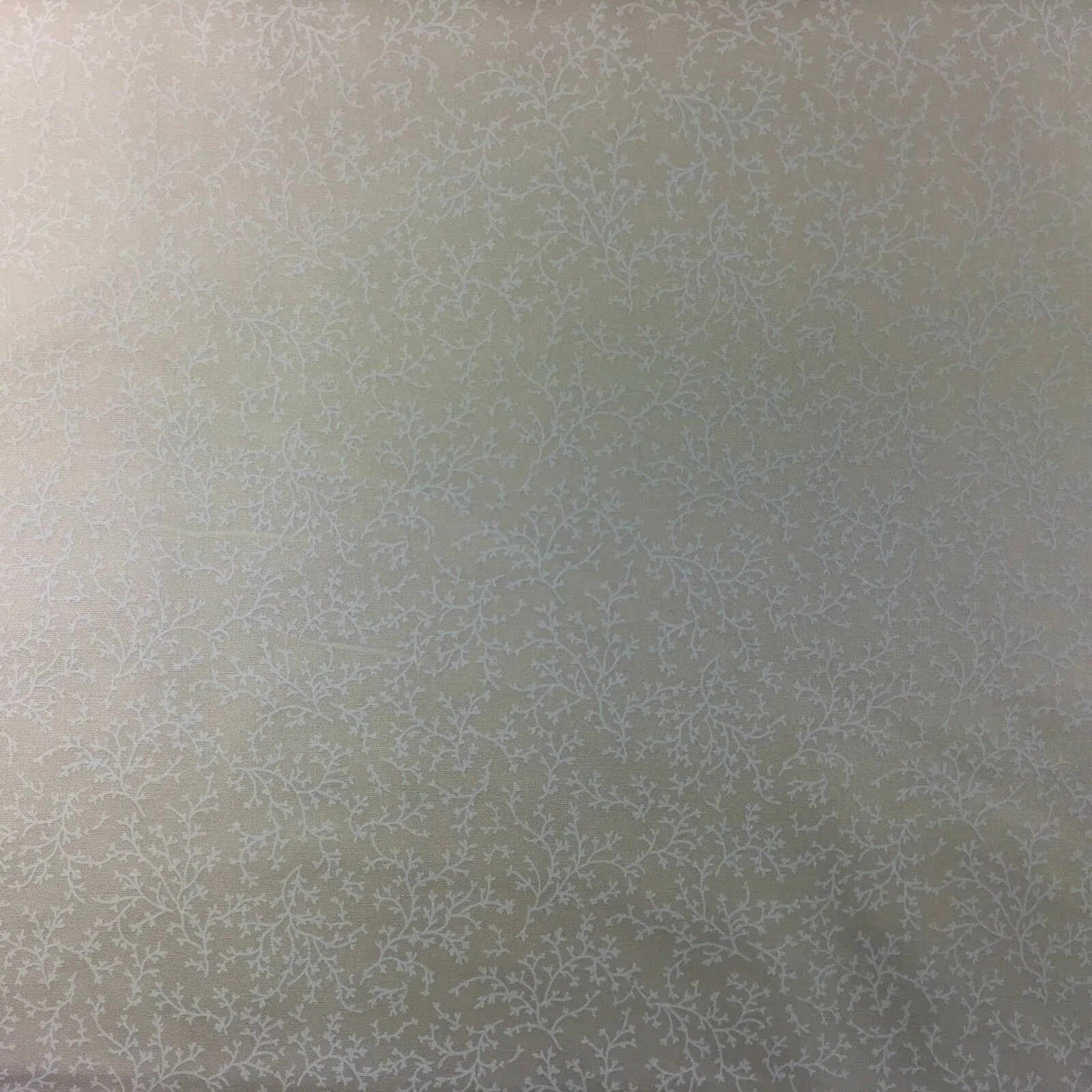 Cream Floral 100% Cotton poplin printed craft fabric 45" M734 Mtex