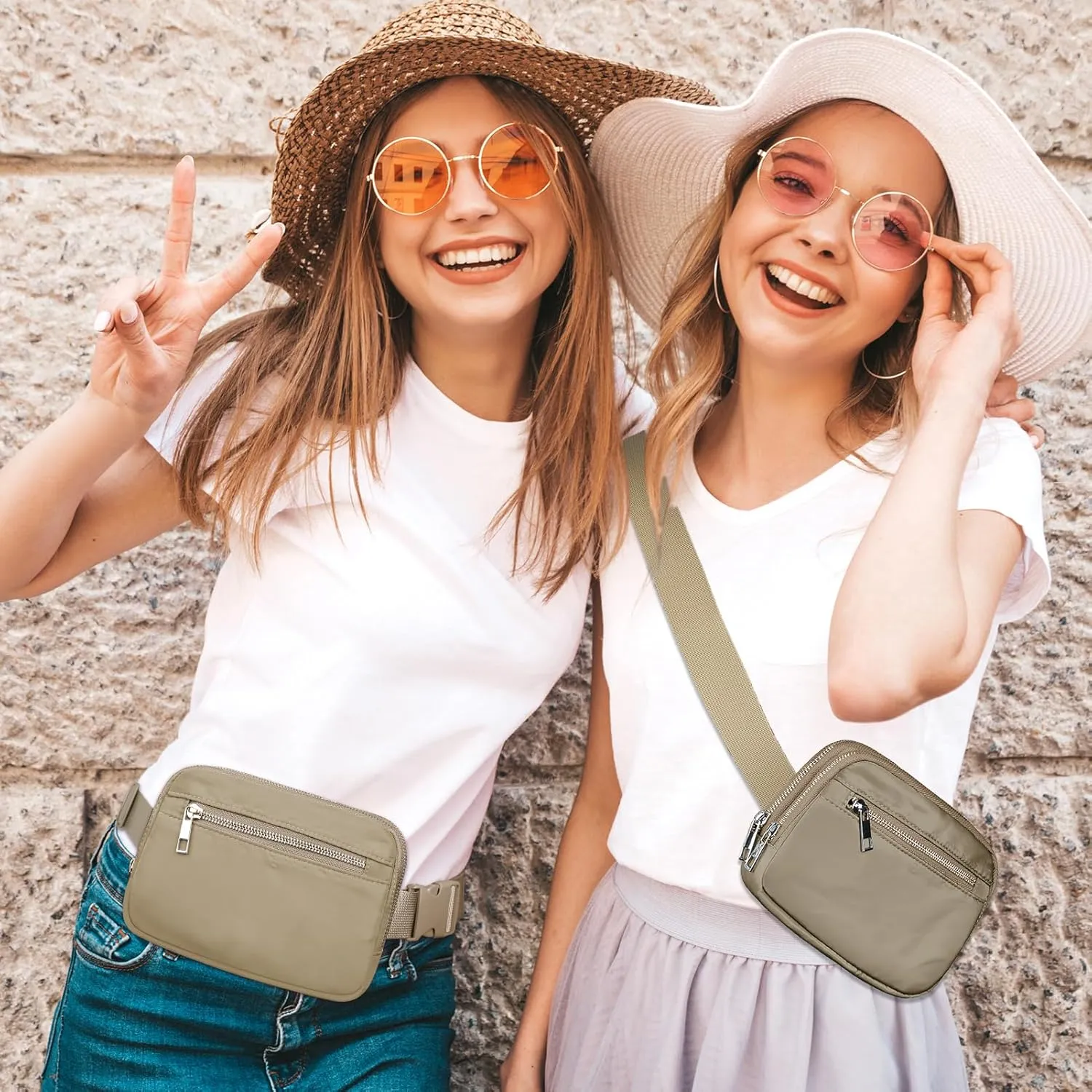 Fanny Packs for Women Men - Belt Bag - Fanny Pack Crossbody Bags - Over the Shoulder Fanny Pack with Adjustable Strap, Cross Body Fanny Pack