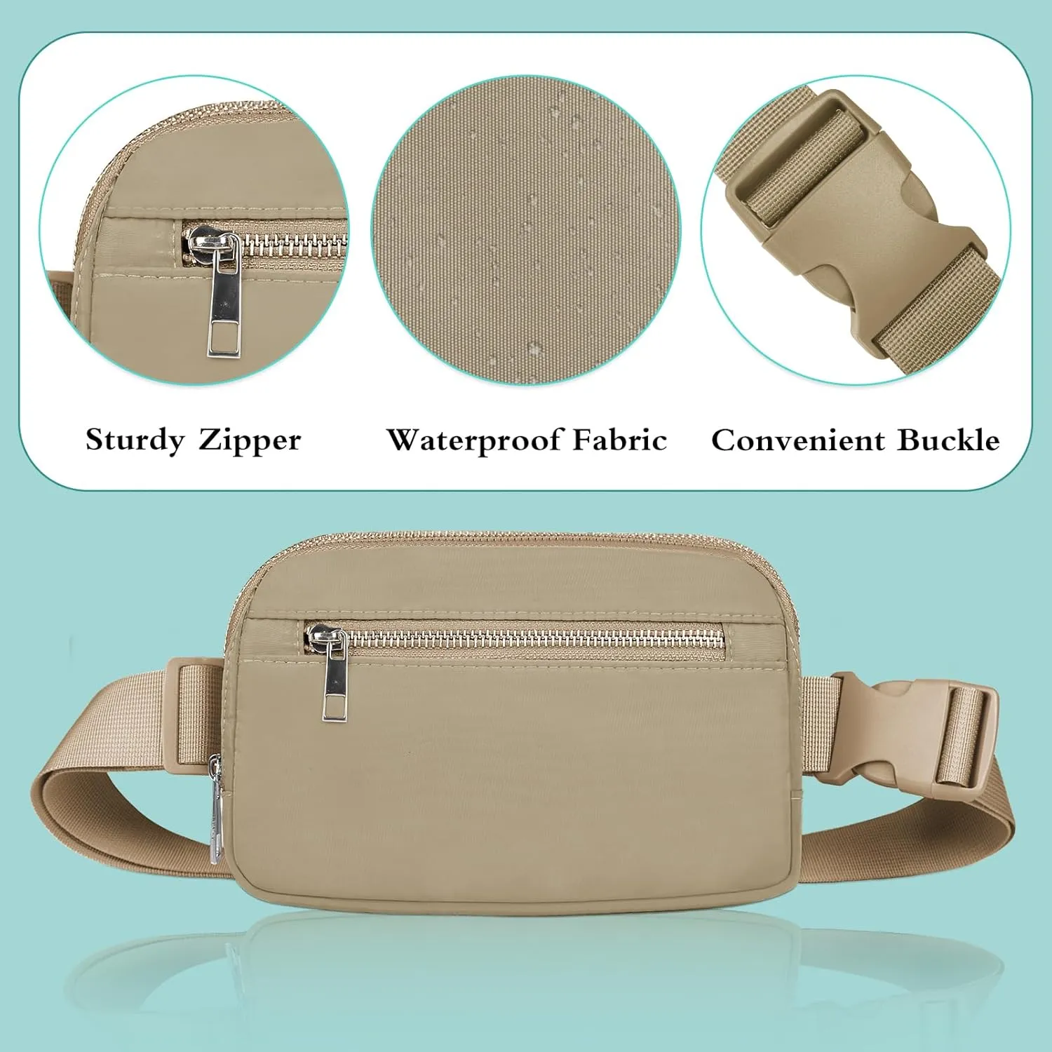 Fanny Packs for Women Men - Belt Bag - Fanny Pack Crossbody Bags - Over the Shoulder Fanny Pack with Adjustable Strap, Cross Body Fanny Pack