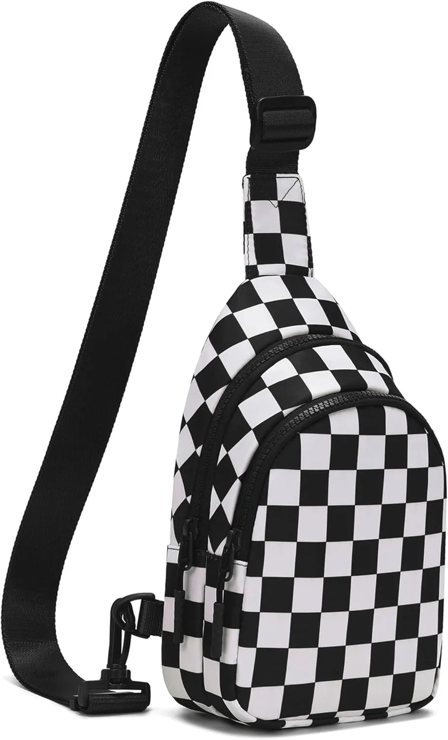 FODOKO Small Sling Bag for Women checkered crossbody Bags Fanny Pack Chest Bag for Travel 2025
