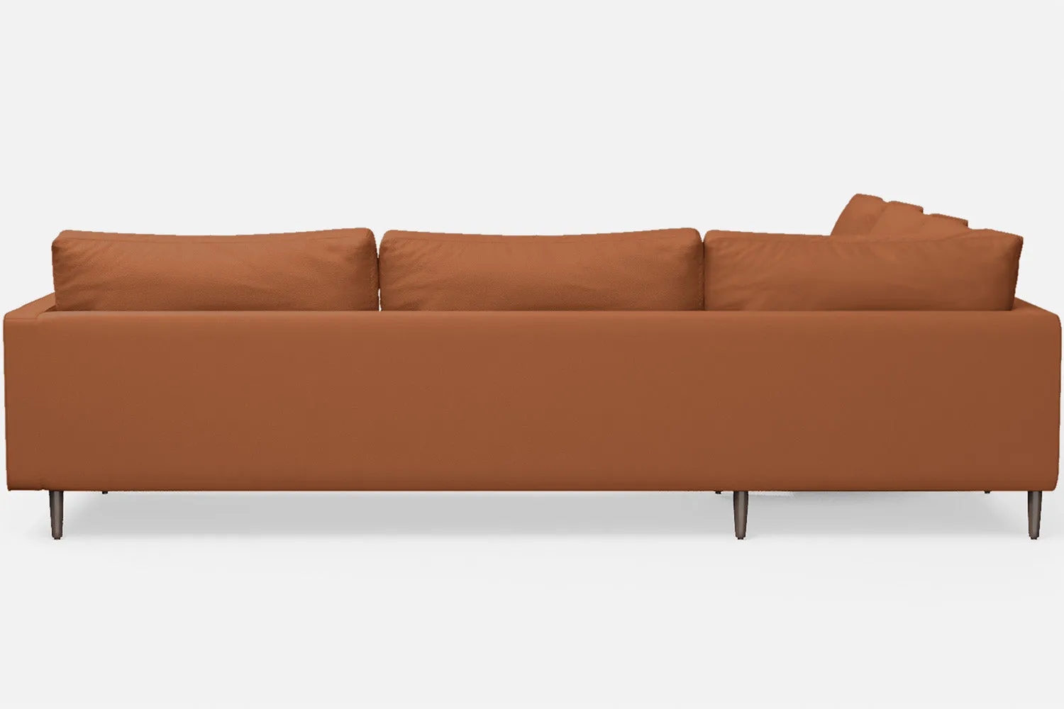 Gela 5 Seater Corner Sofa Tan Brown Leather