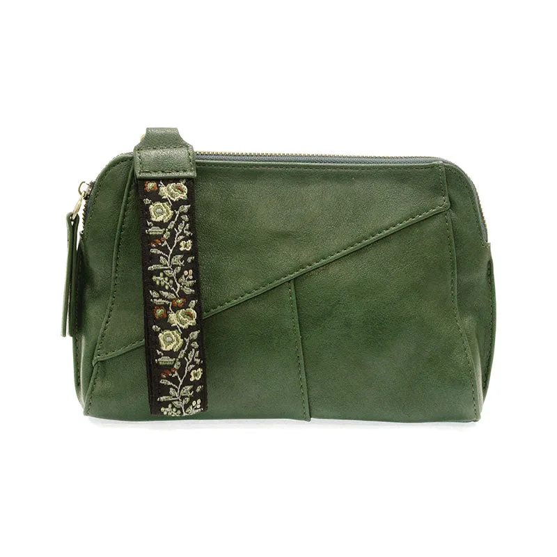 Gigi Crossbody with Woven Wristlet Strap