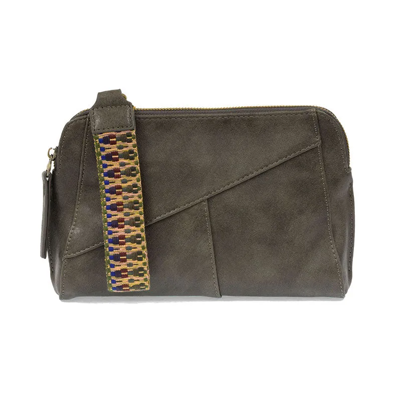 Gigi Crossbody with Woven Wristlet Strap