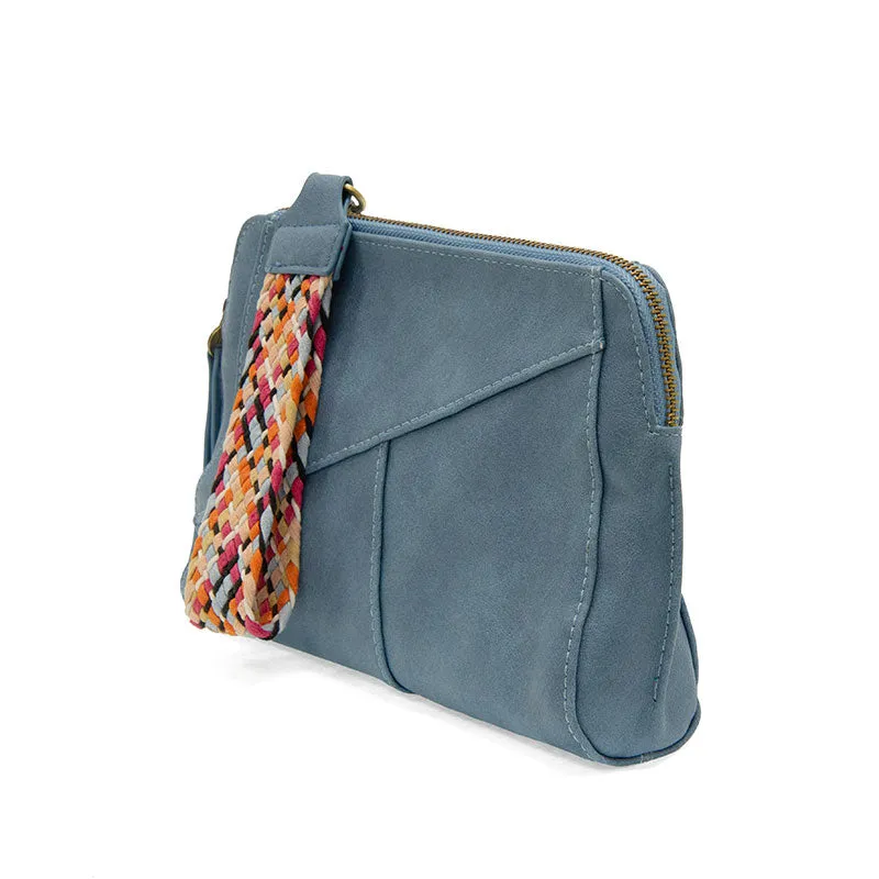 Gigi Crossbody with Woven Wristlet Strap