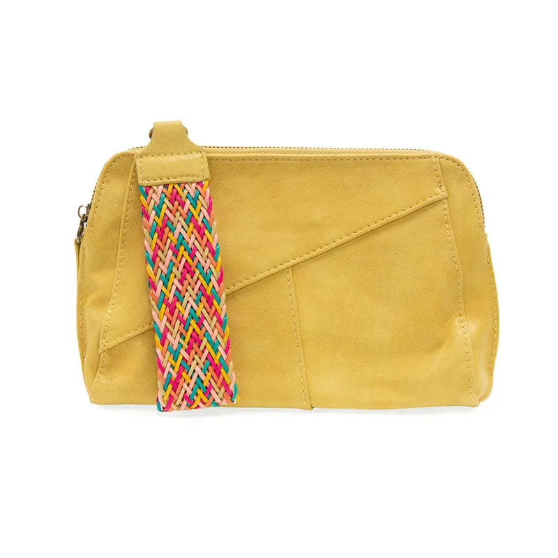 Gigi Crossbody with Woven Wristlet Strap