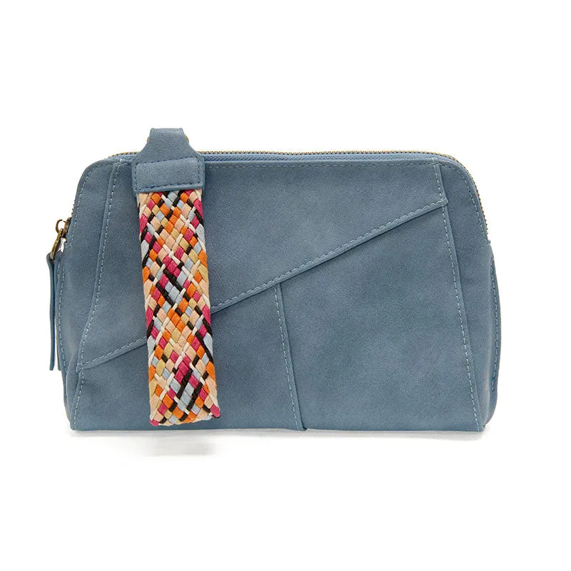 Gigi Crossbody with Woven Wristlet Strap