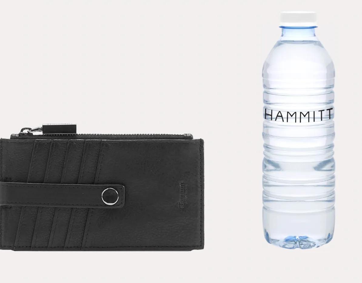 Hammitt 210 West Wallet in Black with Gunmetal