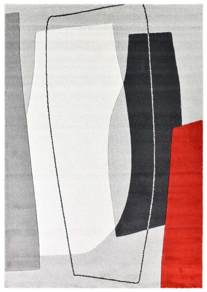 Hikina Grey Red Rug