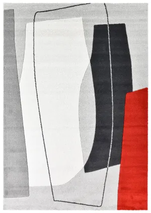 Hikina Grey Red Rug