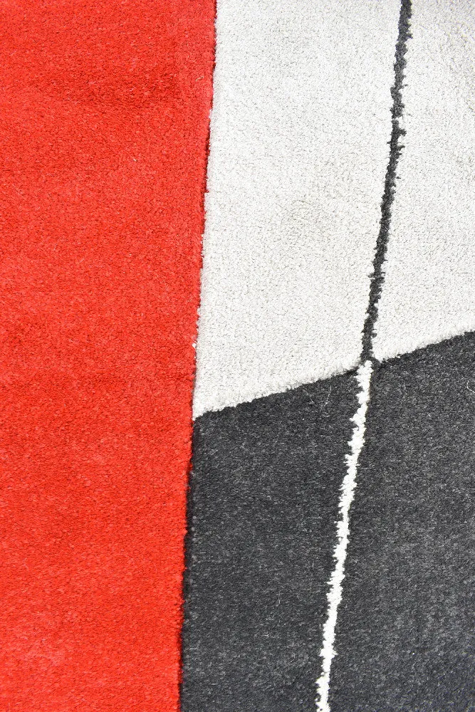 Hikina Grey Red Rug