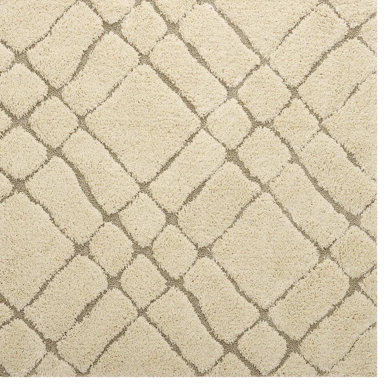 Jubilant Verona Abstract Geometric Shag Area Rug