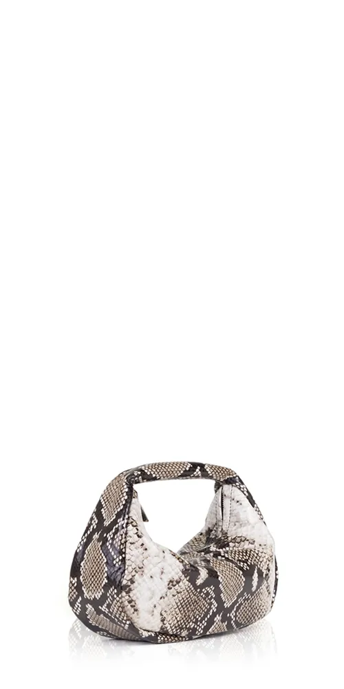 Mini Bon Bon Bag Python Printed Leather