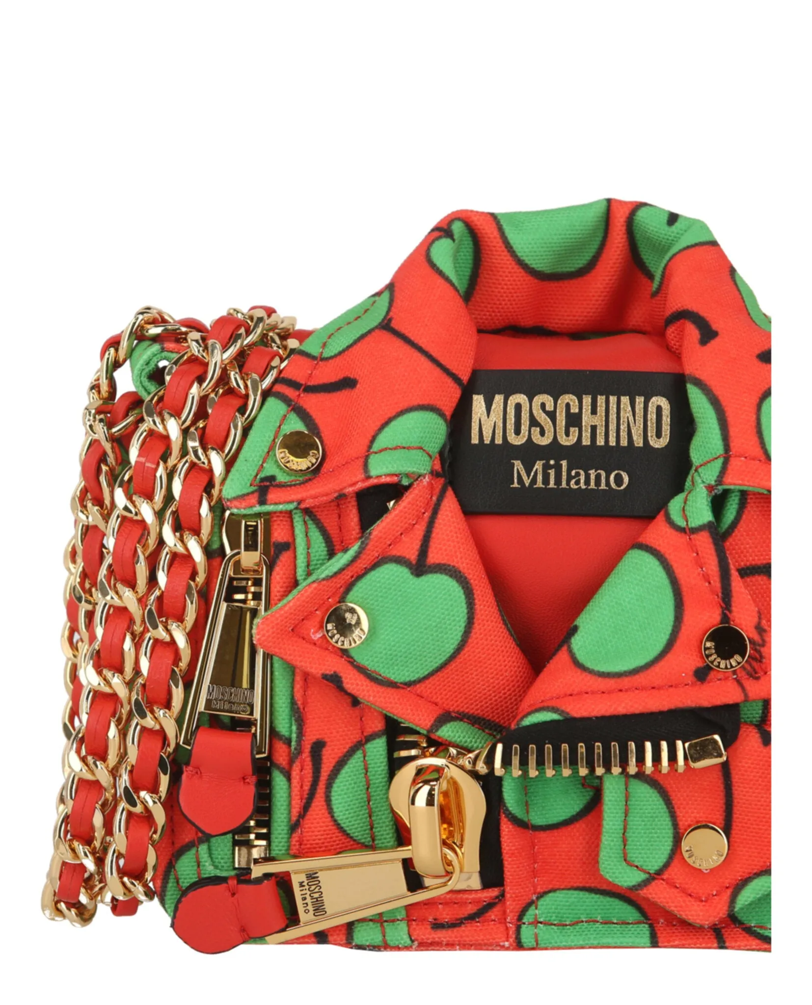 Moschino All-Over Cherry Biker Bag
