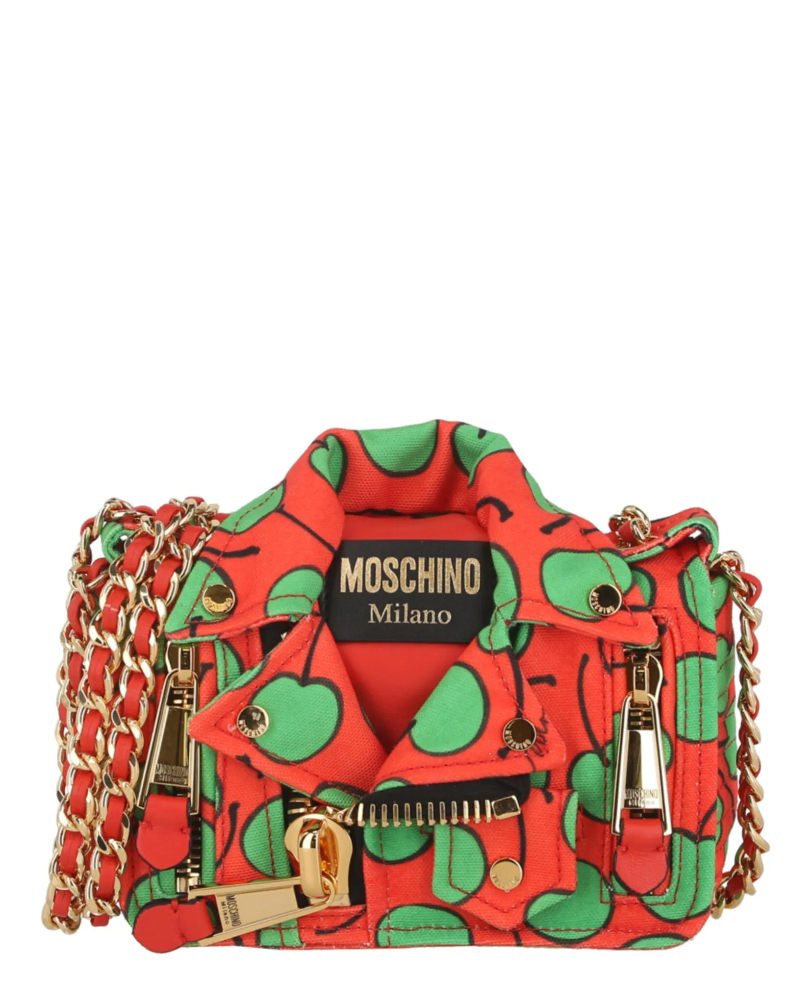 Moschino All-Over Cherry Biker Bag