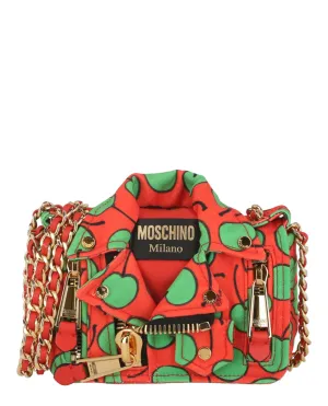 Moschino All-Over Cherry Biker Bag
