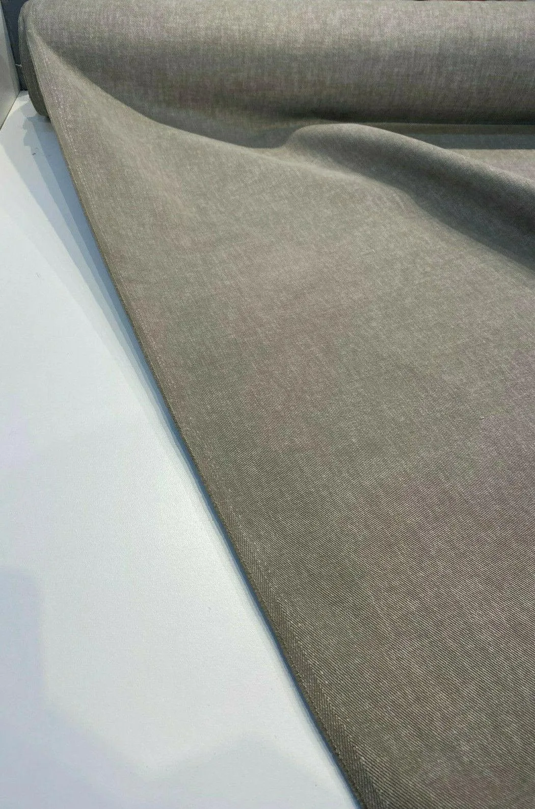 PKL Studio Stormfront Canvas Reed Gray Tan Fabric Fabric by the yard