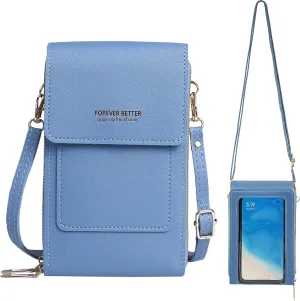 PORT&LOTUS Small Crossbody Handbags for Women Cell Phone Purse Wallet Ladies Women's Clutch PU Leather Shoulder Bags