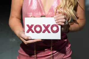 Rosé XOXO Clutch