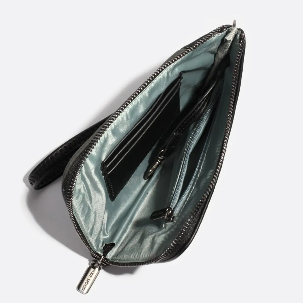 Stacy Wristlet - Apricot / Metallic Rose Cork