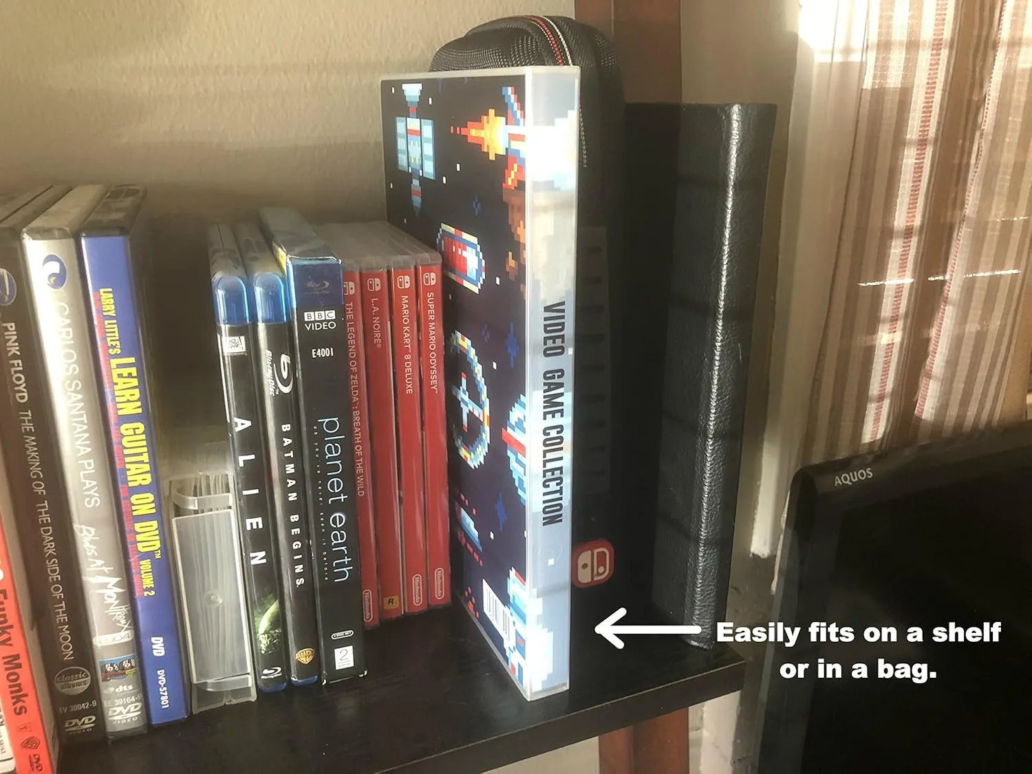 UniKeep Game Case for Nintendo Switch Cartridges - Holds 60 Games Securely in Foam (space)