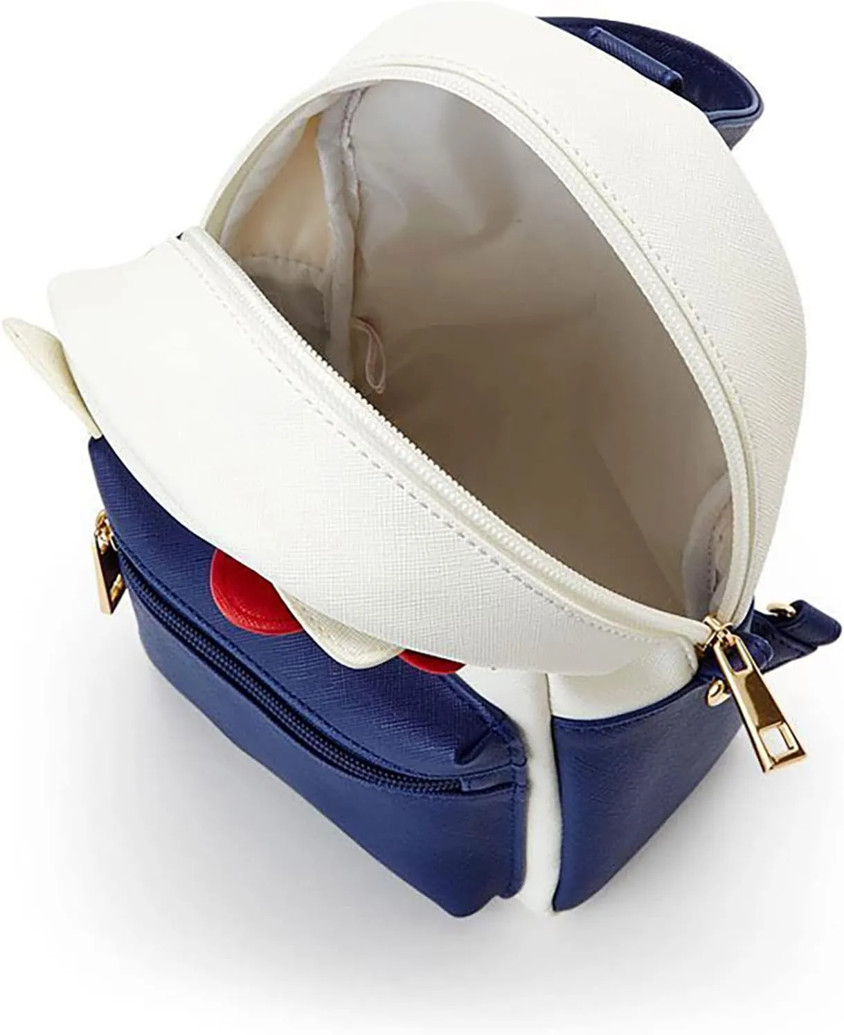 ZJYJING Cartoon Anime Mini Cute PU Backpack Shoulder Bag Backpack Handbag for Kids Girls Cosplay (Navy Blue)